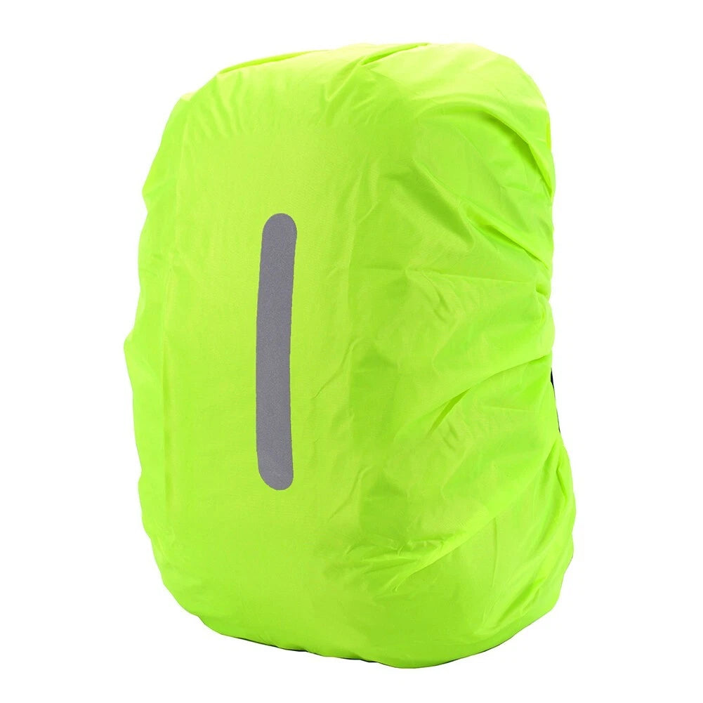 Reflective backpack rain cover size and color variants