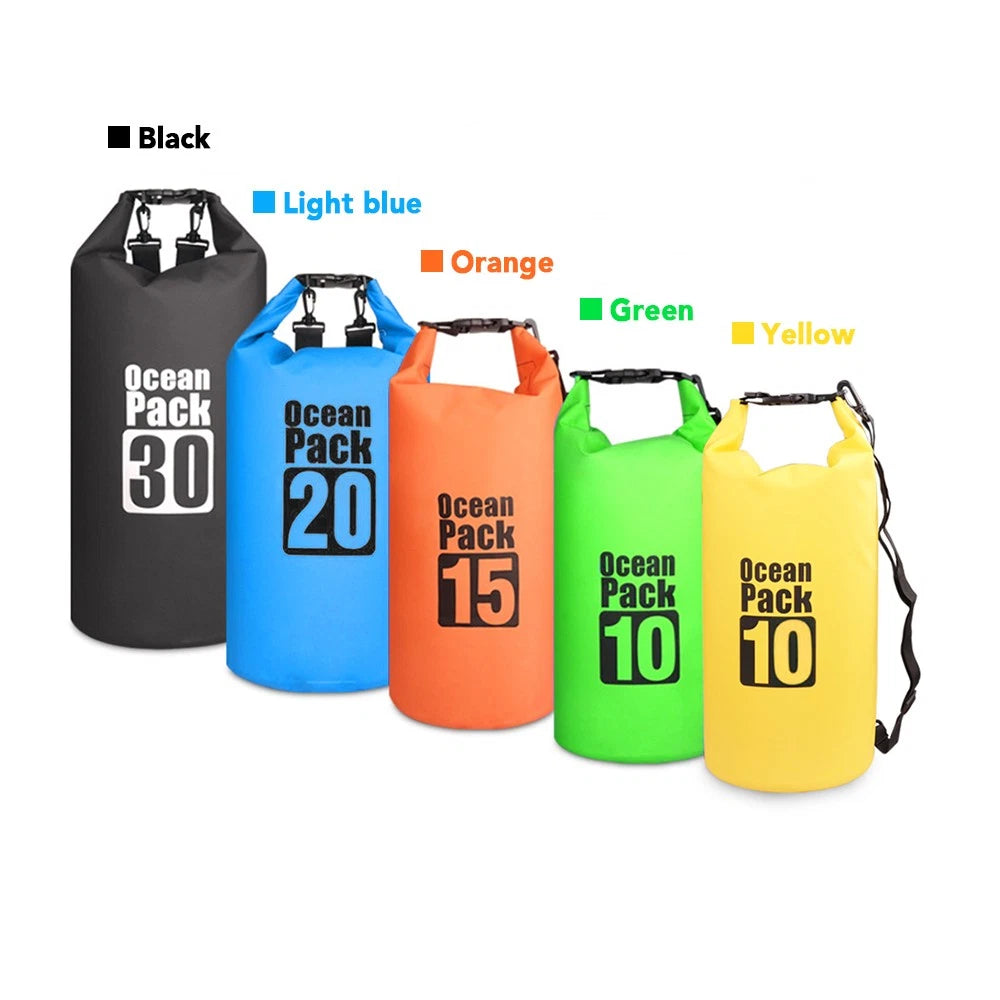 RiverSeal roll-top waterproof backpack dry bag, alternate supplier view