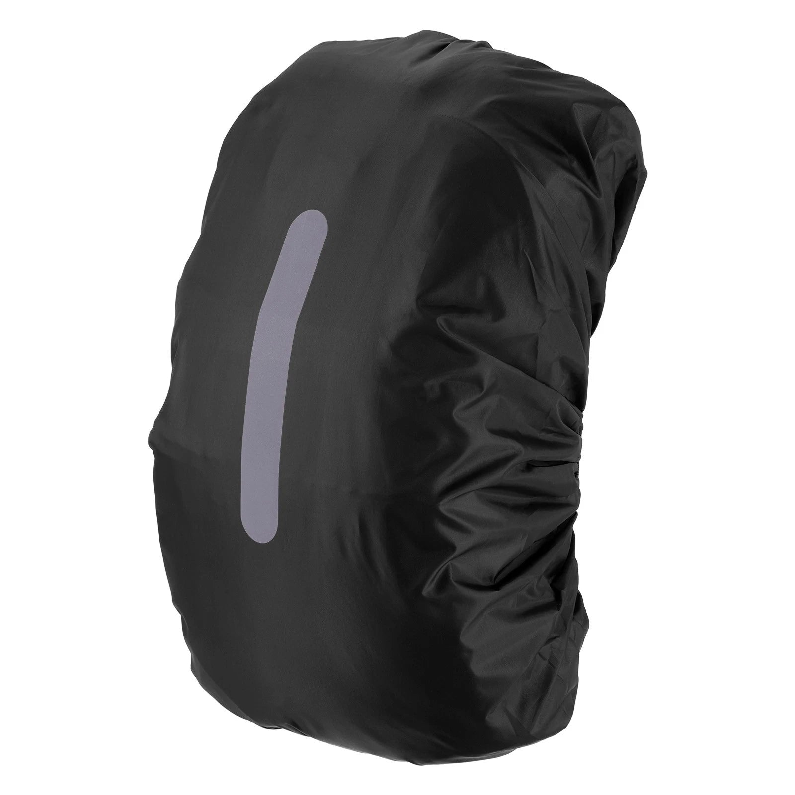 Black reflective rain cover for 55 to 65 liter backpacks