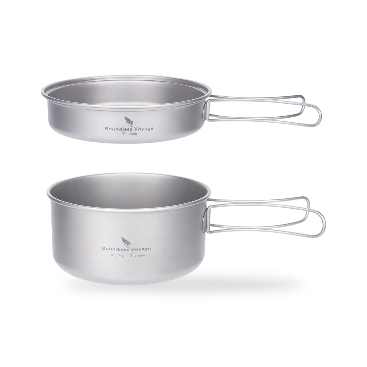 Titanium Pot & Pan Set, photographed on a white background