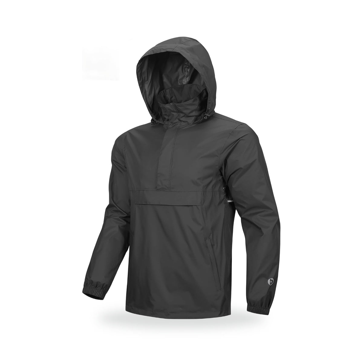 Outdoor Ventures Men's Packable Rain Jacket, photographed on a white background