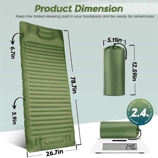 WideRest 10 cm Inflatable Sleeping Pad supplier listing photo